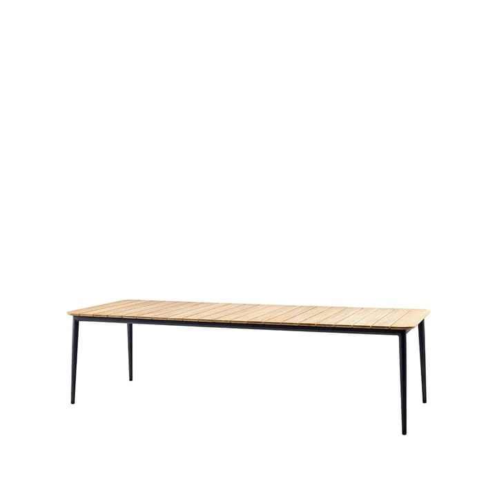 Stół do jadalni Core, drewno tekowe 274x100x74 cm - Lava Grey stelaż - Cane-line