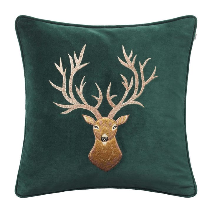 Haftowana poszewka na poduszkę Reindeer 50x50 cm  - Zielony - Chhatwal & Jonsson