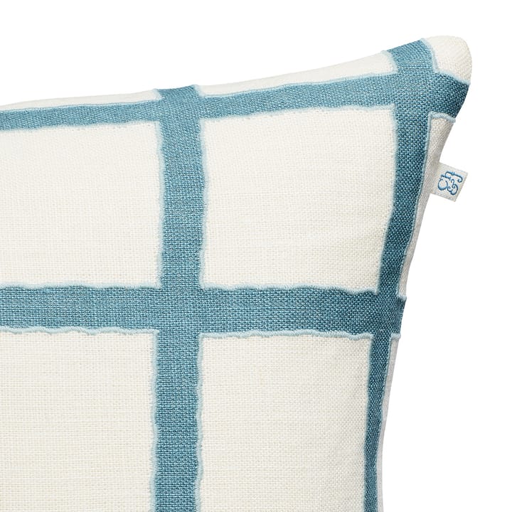 Poszewka na poduszkę Amar 50x50 cm - Biało-niebiesko-aqua - Chhatwal & Jonsson