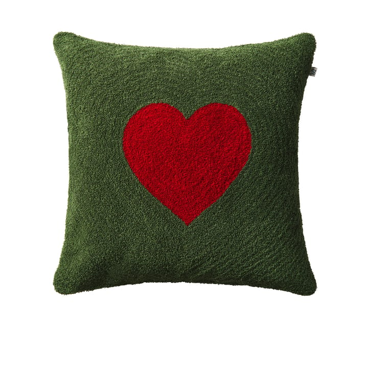 Poszewka na poduszkę Love 50x50 cm - Forest green-red - Chhatwal & Jonsson