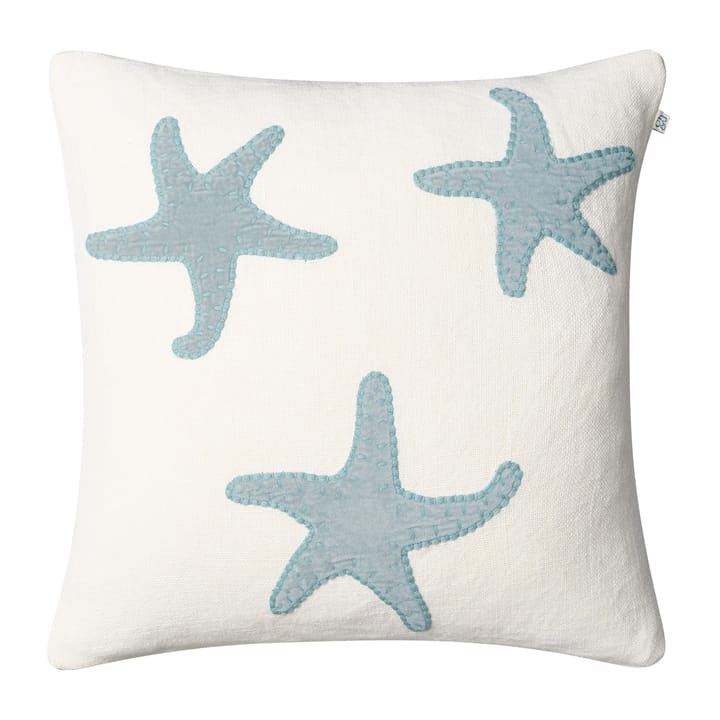 Poszewka na poduszkę Star Fish 50x50 cm - Off white-aqua - Chhatwal & Jonsson