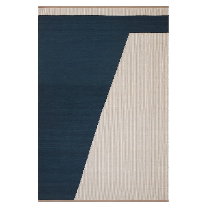 Una wełniany dywan 230x320 cm - Dark blue-beige-off white - Chhatwal & Jonsson