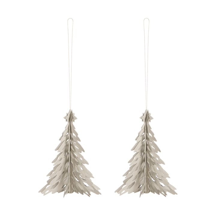 Zawieszka Paper Pinetree 2 szt. - Sand - Cooee Design