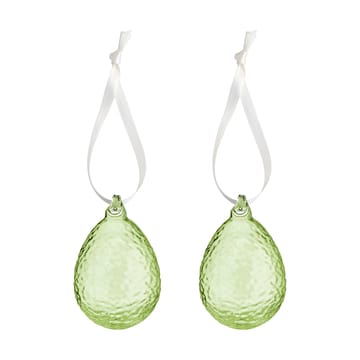 Zawieszka wielkanocna Gry Jajko, 2-pak - Lime - Cooee Design