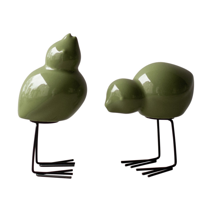 Dekoracja wielkanocna DBKD Swedish Birds 2 szt. - Shiny green - DBKD