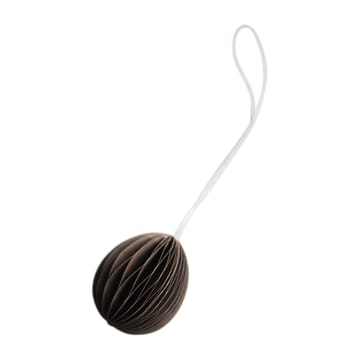 Papierowa zawieszka wielkanocna Ovoid 4 cm - Brown - DBKD