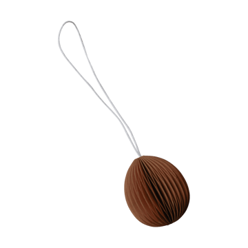 Papierowa zawieszka wielkanocna Ovoid 4 cm - Terracotta - DBKD