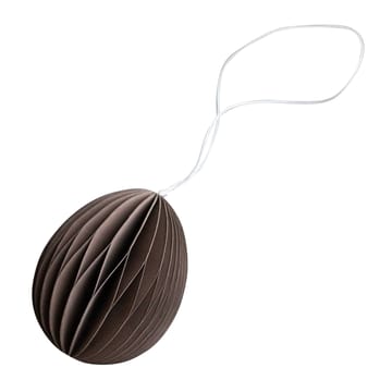 Papierowa zawieszka wielkanocna Ovoid 7 cm - Brown - DBKD