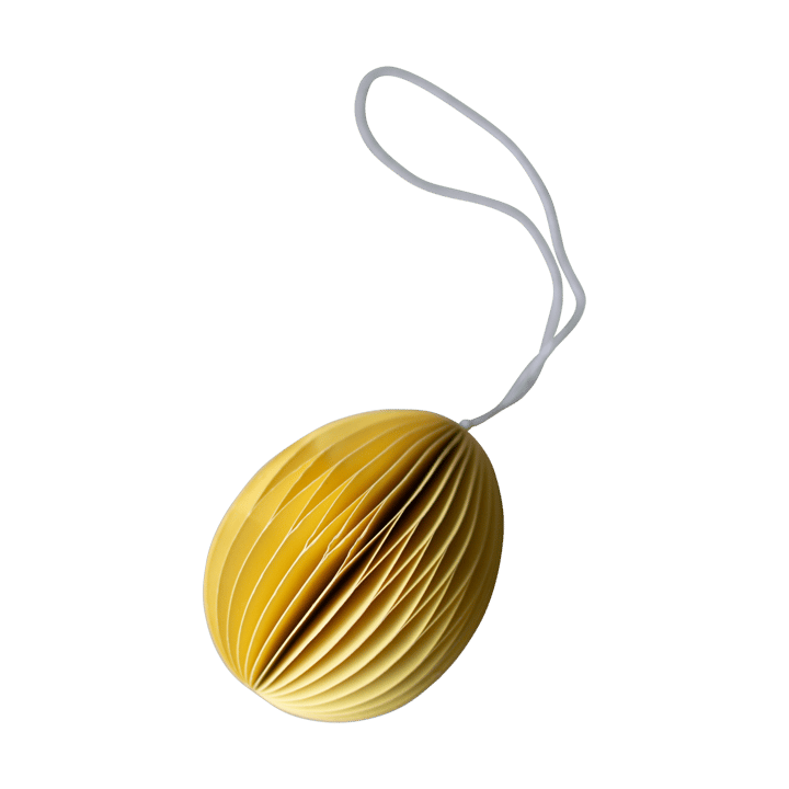 Papierowa zawieszka wielkanocna Ovoid 7 cm - Yellow - DBKD