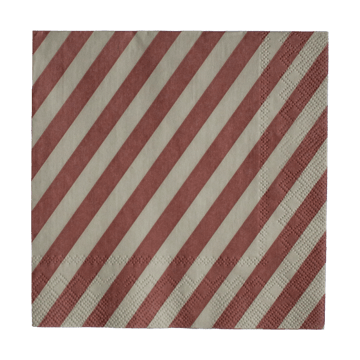 Serwetki papierowe Stripe 33x33 cm 20 szt.
 - Dark red - DBKD