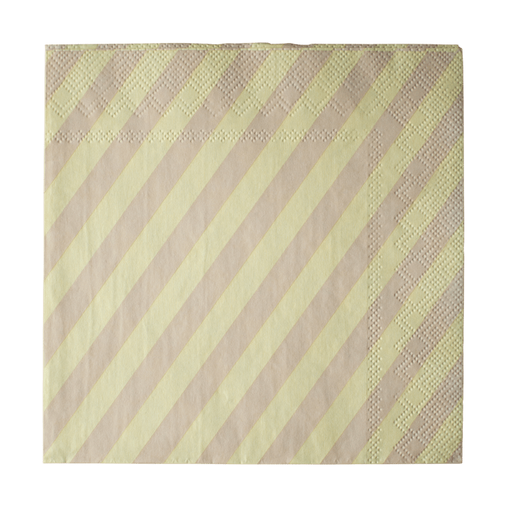 Serwetki papierowe Stripe 33x33 cm 20 szt.
, Yellow DBKD