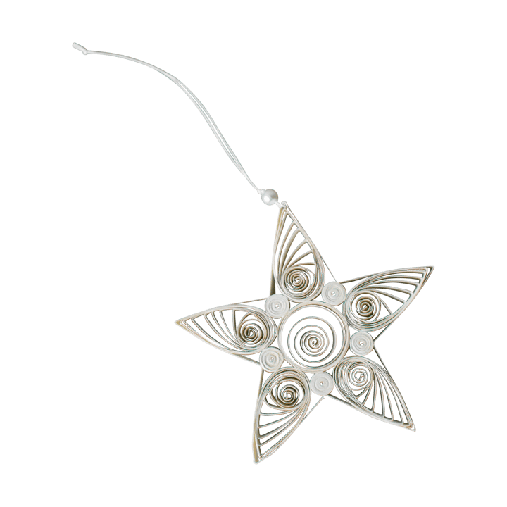 Zawieszka świąteczna Paper Star 10,5 cm - White - DBKD