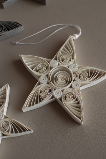 Zawieszka świąteczna Paper Star 10,5 cm - White - DBKD