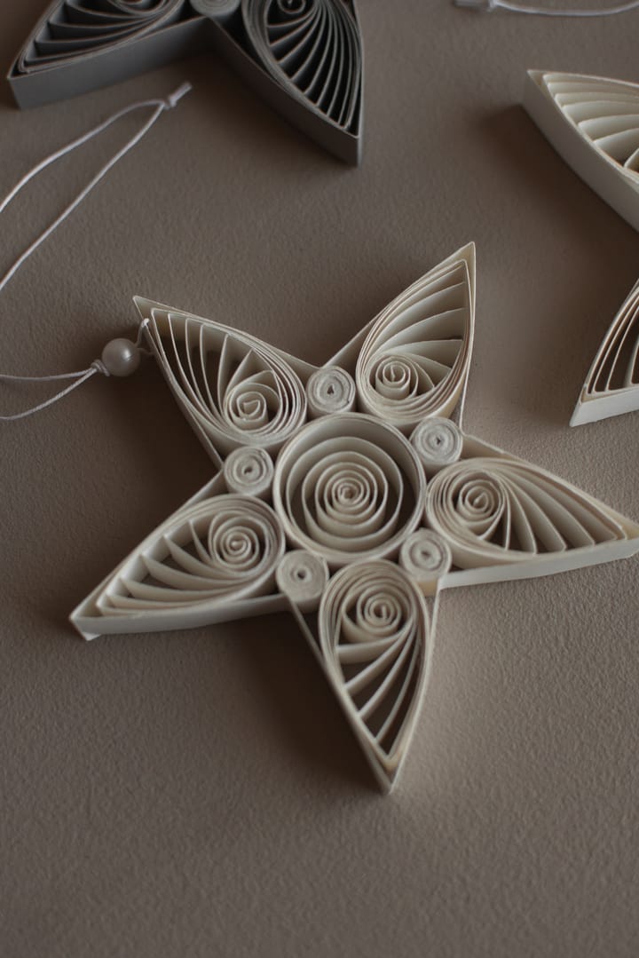 Zawieszka świąteczna Paper Star 10,5 cm - White - DBKD