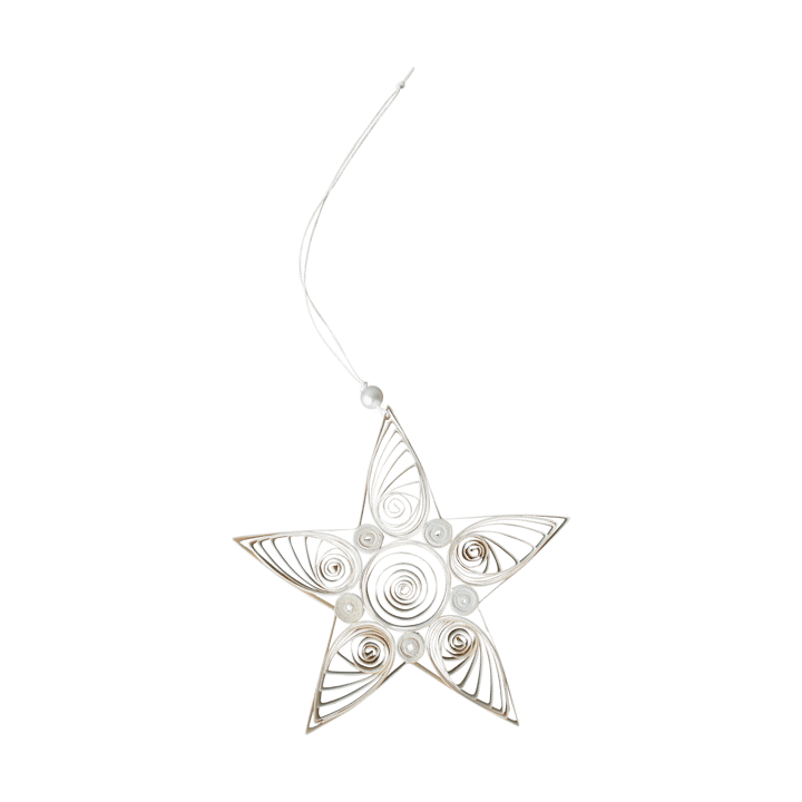 Zawieszka świąteczna Paper Star 13 cm - White - DBKD