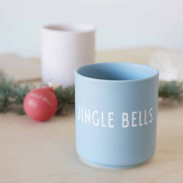 Kubek Favourite Design Letters 25 cl, Jingle bells-light blue Design Letters