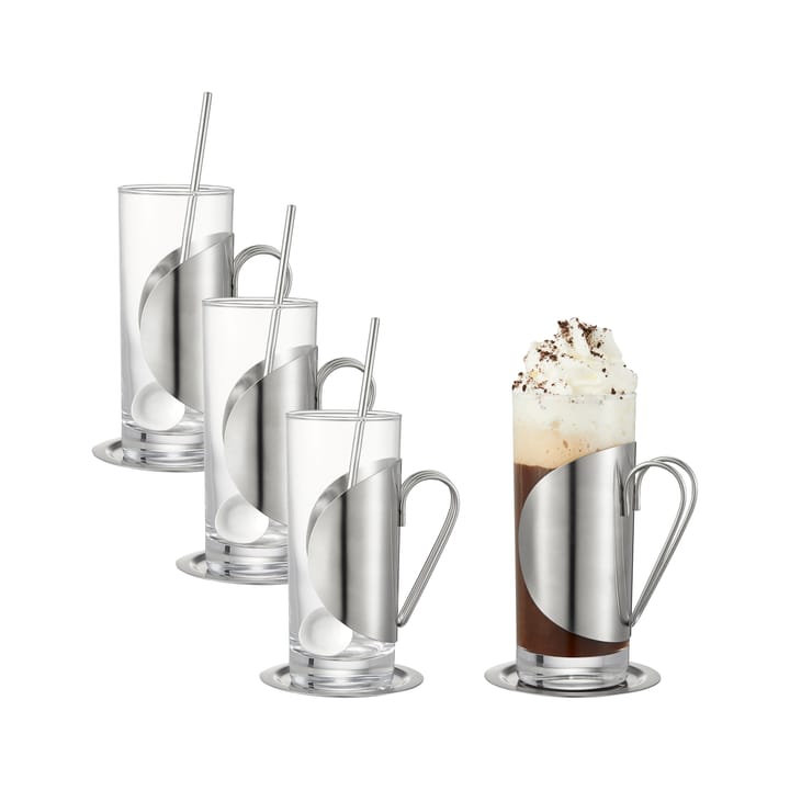 Darry irish coffee set - Szkło-stal nierdzewna - Dorre