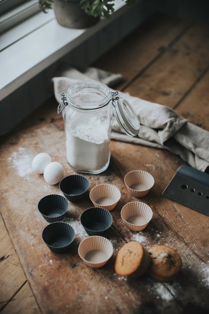 Foremki na muffinki Cookie, 6 szt. - Szare - Dorre