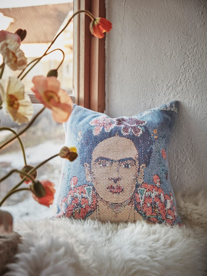 Frida Kahlo poszewka na poduszkę 40x40 cm, Vida Ekelund Linneväveri