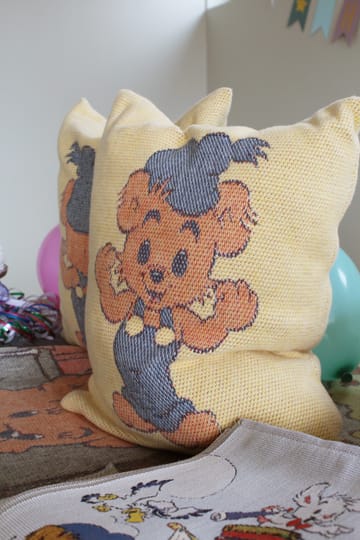 Poszewka na poduszkę Bamse 40x40 cm - Żółta - Ekelund Linneväveri