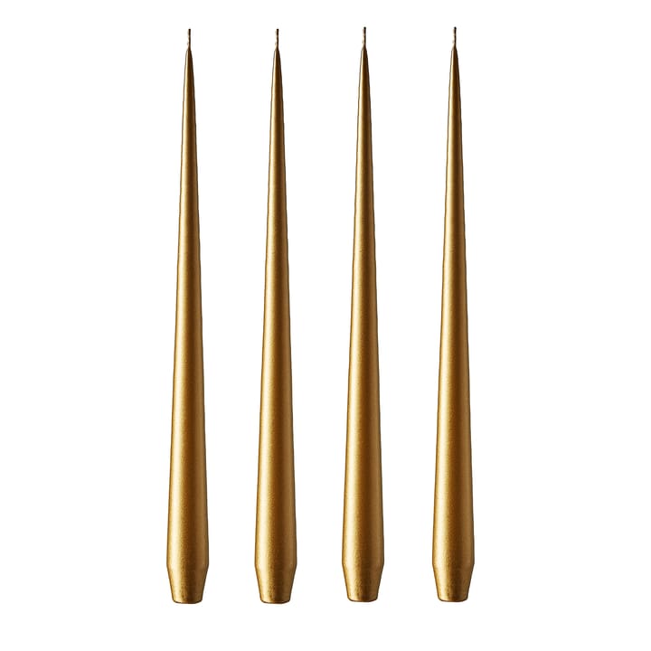 ester & erik świeca 42 cm 4-pack metalic - Gold - ester & erik