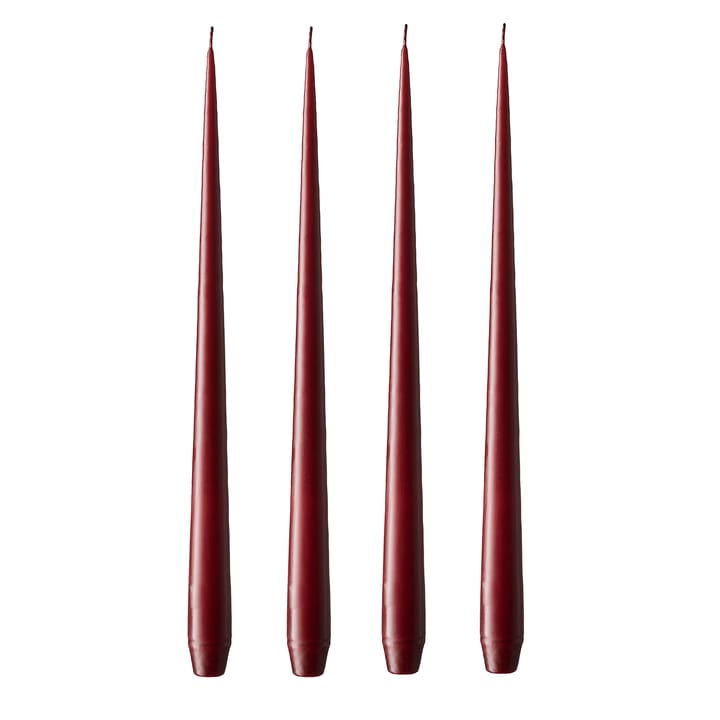 ester & erik świeca 42 cm 4-pack wine red - matowy - Ester & erik