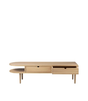 Ławka F24 Radius - Oak nature lacquered 45x145 cm - FDB Møbler