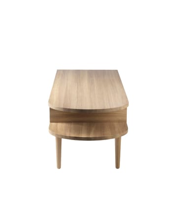 Ławka F24 Radius - Oak nature lacquered 45x145 cm - FDB Møbler