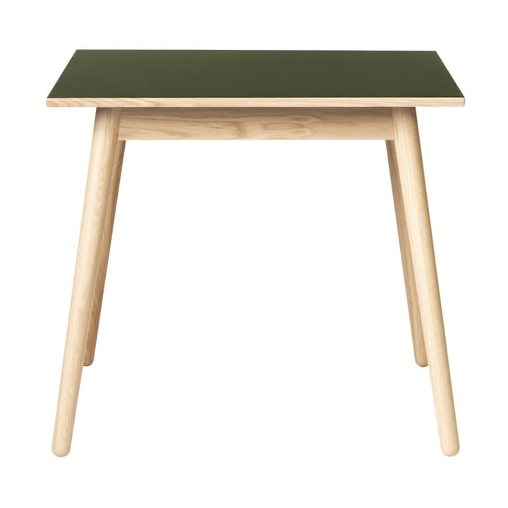 Stół do jadalni C35A 82x82 cm - Olive green-oak nature lacquered - FDB Møbler