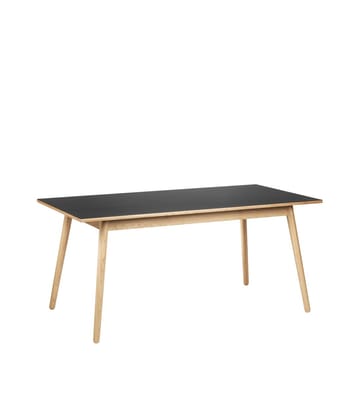 Stół do jadalni C35B 82x160 cm - Black-oak nature lacquered - FDB Møbler