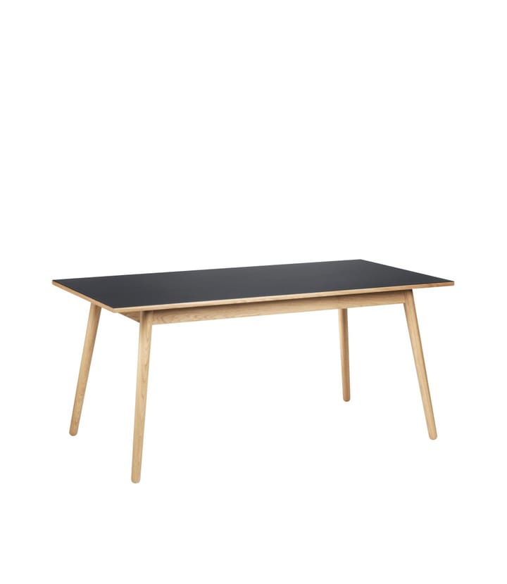 Stół do jadalni C35B 82x160 cm, Dark grey-oak nature lacquered FDB Møbler