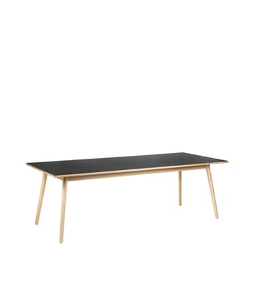 Stół do jadalni C35C 95x220 cm - Black-oak nature lacquered - FDB Møbler