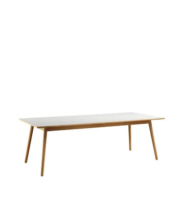 Stół do jadalni C35C 95x220 cm - Light grey-oak nature lacquered - FDB Møbler