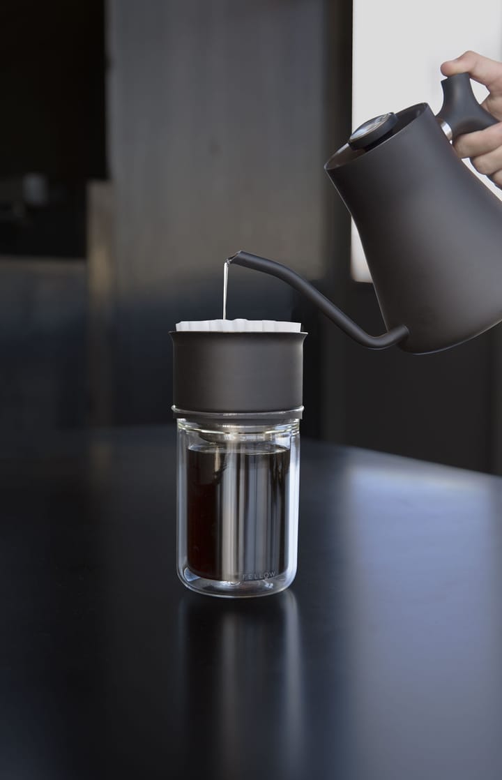 Zestaw do parzenia kawy Stagg X Pour-Over - Matte black-clear glass - Fellow