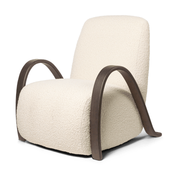 Buur lounge chair Nordic Bouclé - Kremowy - ferm LIVING