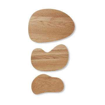 Deska do krojenia Cairn, 3 elementy - Oak - ferm LIVING