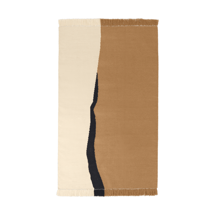 Dywan Soil Kelim - Dark sand-off white, 140x200 cm - Ferm Living