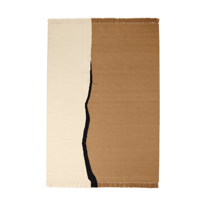 Dywan Soil Kelim - Dark sand-off white, 170x240 cm - Ferm LIVING