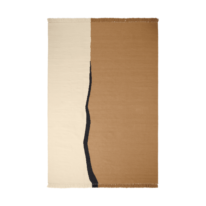 Dywan Soil Kelim - Dark sand-off white, 200x300 cm - ferm LIVING