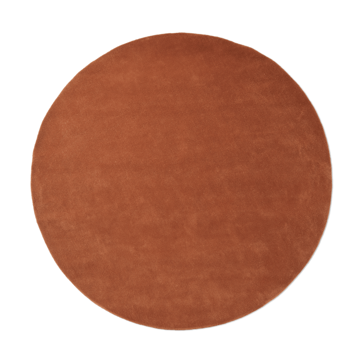 Dywan z włosiem Stille okrągły - Red brown, Ø240 cm - Ferm LIVING