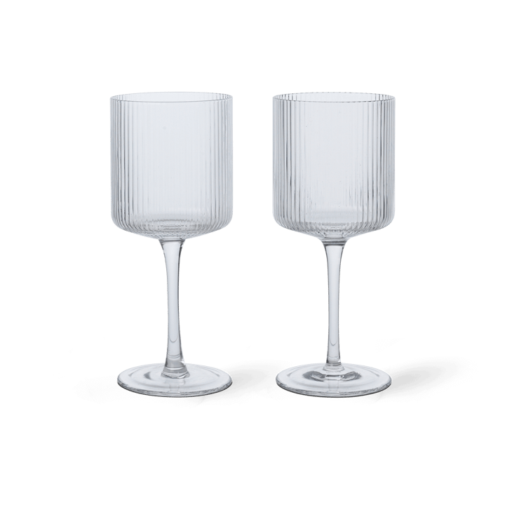 Kieliszek do białego wina Ripple 26 cl 2-pack - Clear - Ferm Living