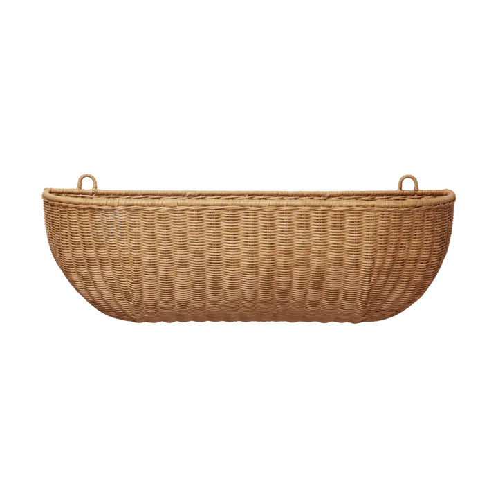 Kosz ścienny Braided wall pocket 25x75 cm - Natural - Ferm Living