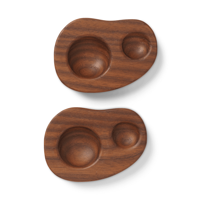 Kubeczek na jajko Cairn 2-pak - Dark brown - Ferm LIVING