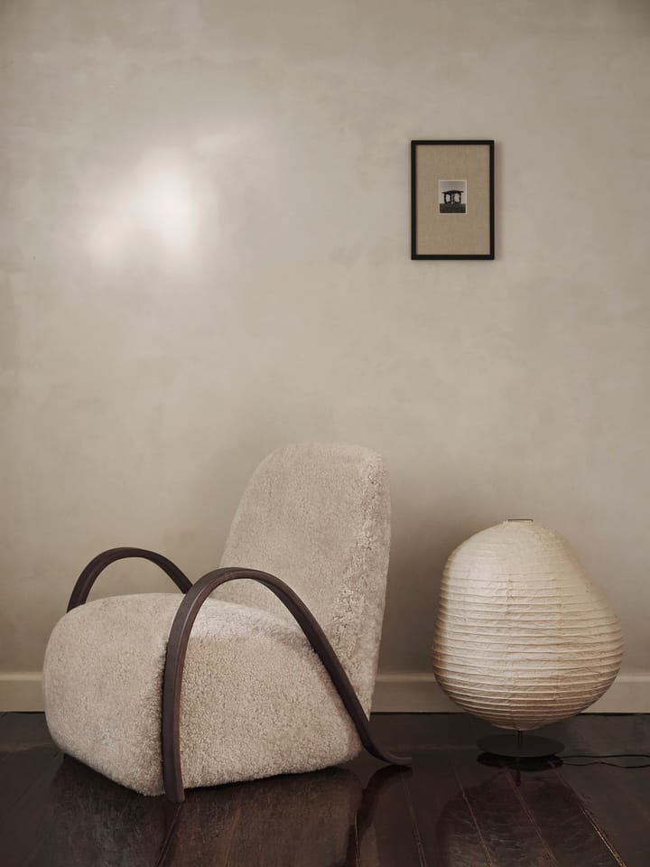 Lampa podłogowa Kurbis low, Natural-black ferm LIVING