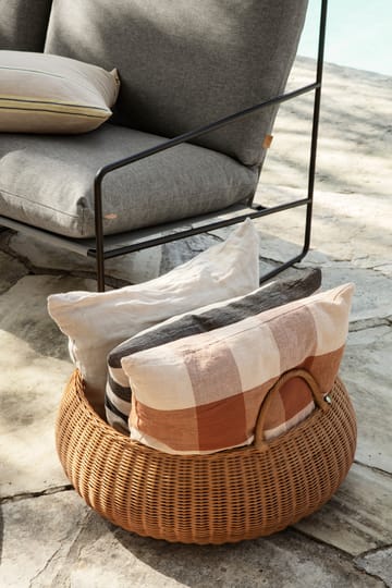 Niski kosz Braided - Naturalny - ferm LIVING