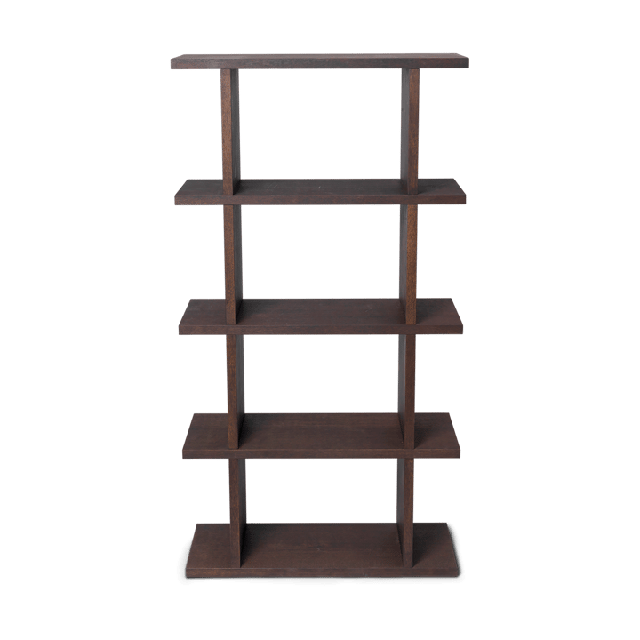 Półka na książki Kona 1x4 - Dark stained - ferm LIVING