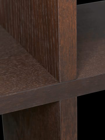 Półka na książki Kona 1x4 - Dark stained - ferm LIVING