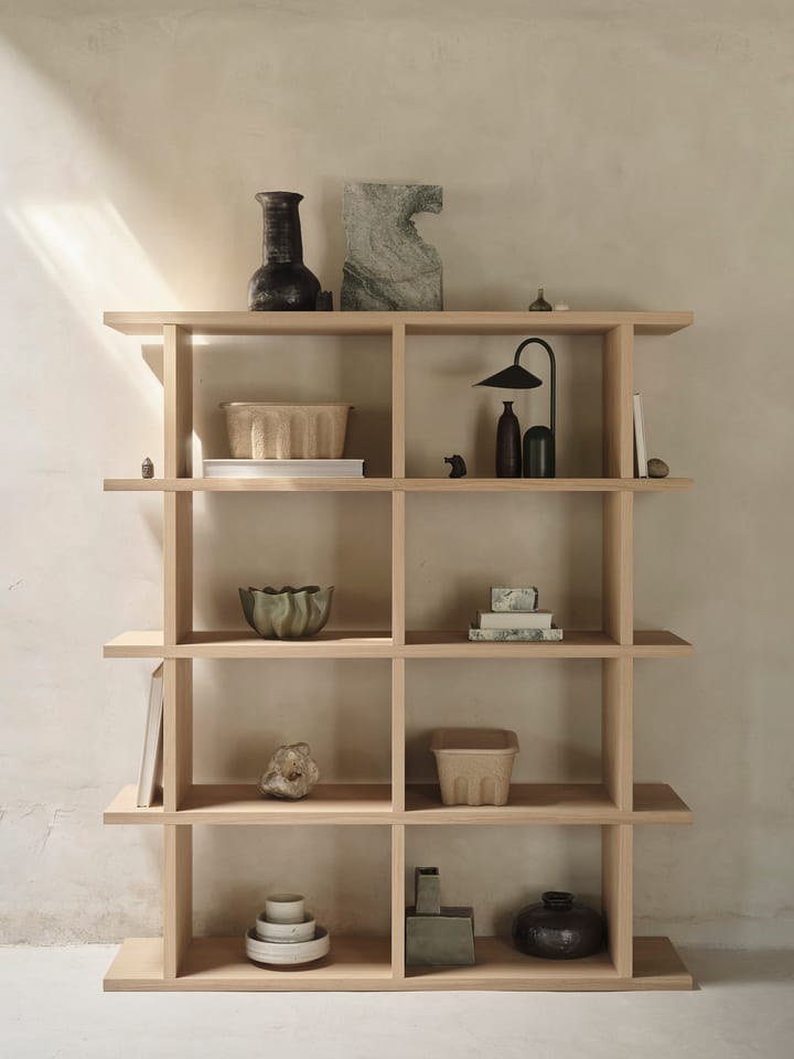 Półka na książki Kona 2x4 - Natural - ferm LIVING