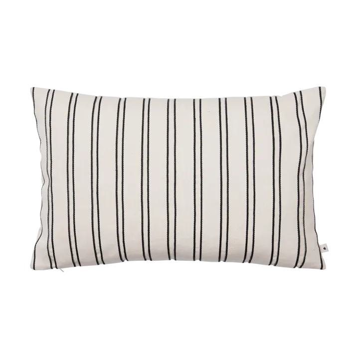 Poszewka na poduszkę Twill 40x60 cm - Off-white-black - Ferm Living