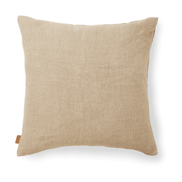 Poszewka Senti Stripe 50x50 cm - Dark sand-linen - ferm LIVING